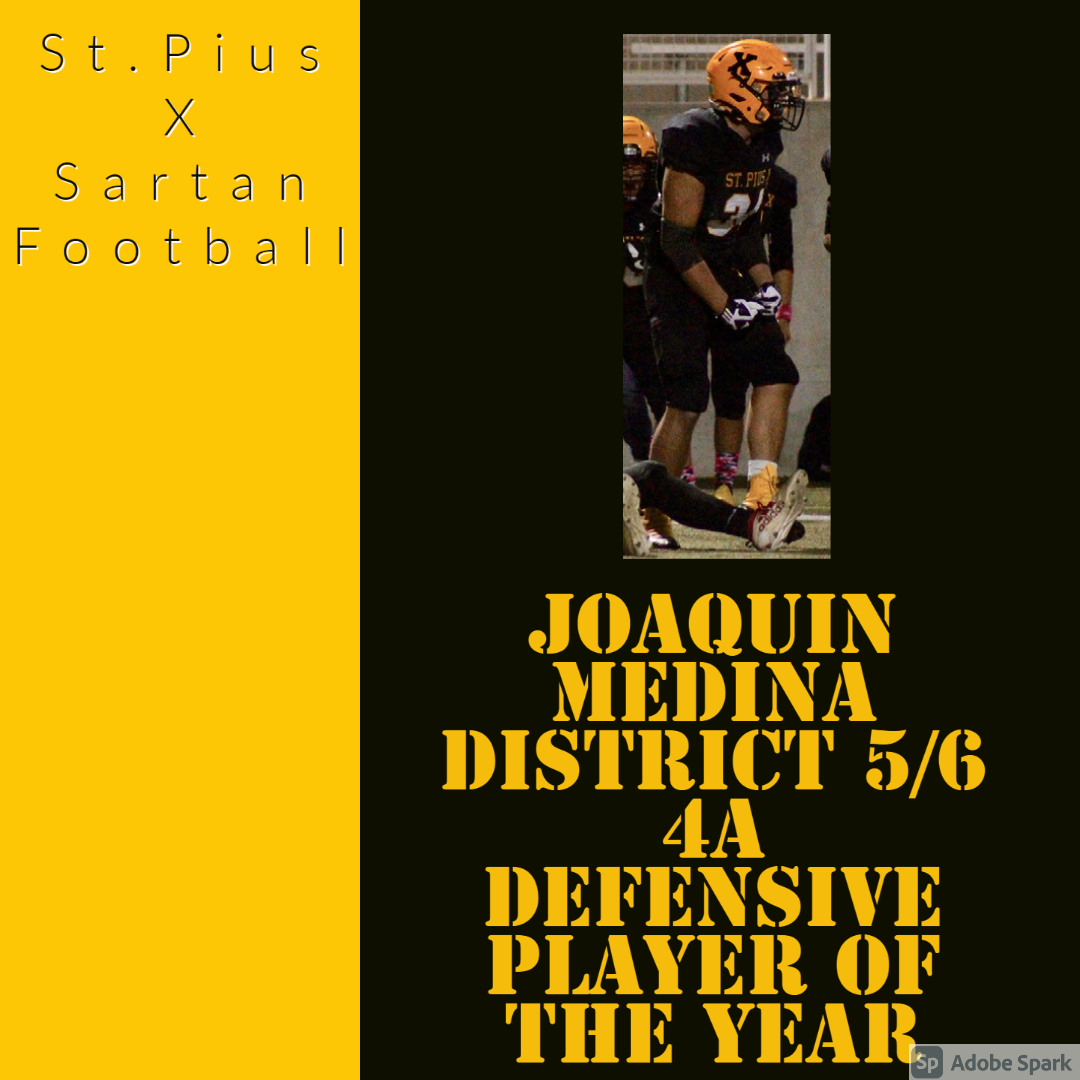 Joaquin Medina Defensive Player of the Year